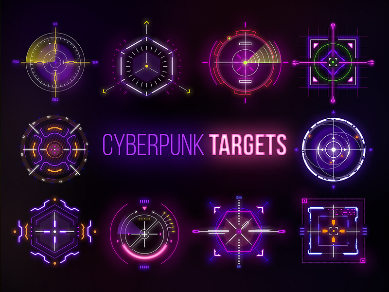 Cyberpunk Targets by parisa on Dribbble