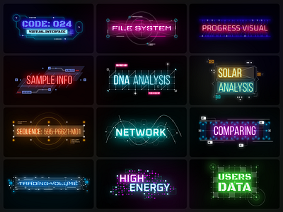 Cyberpunk Titles cyber cyber security cyberpunk cyberpunk 2077 cyberpunk2077 cybersecurity cybersport hud japan light logo modern design neon neon sign sign technology text title tokyo typography