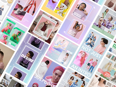 Modern Urban Instagram Pack ads advertising banner clothes fashion feed frame instagram modern design post product promo social sport story teenagers tile title typography ui