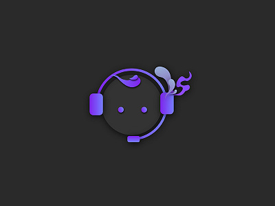 Supporter character emoji headphone headset icon logo man microphone support supporter