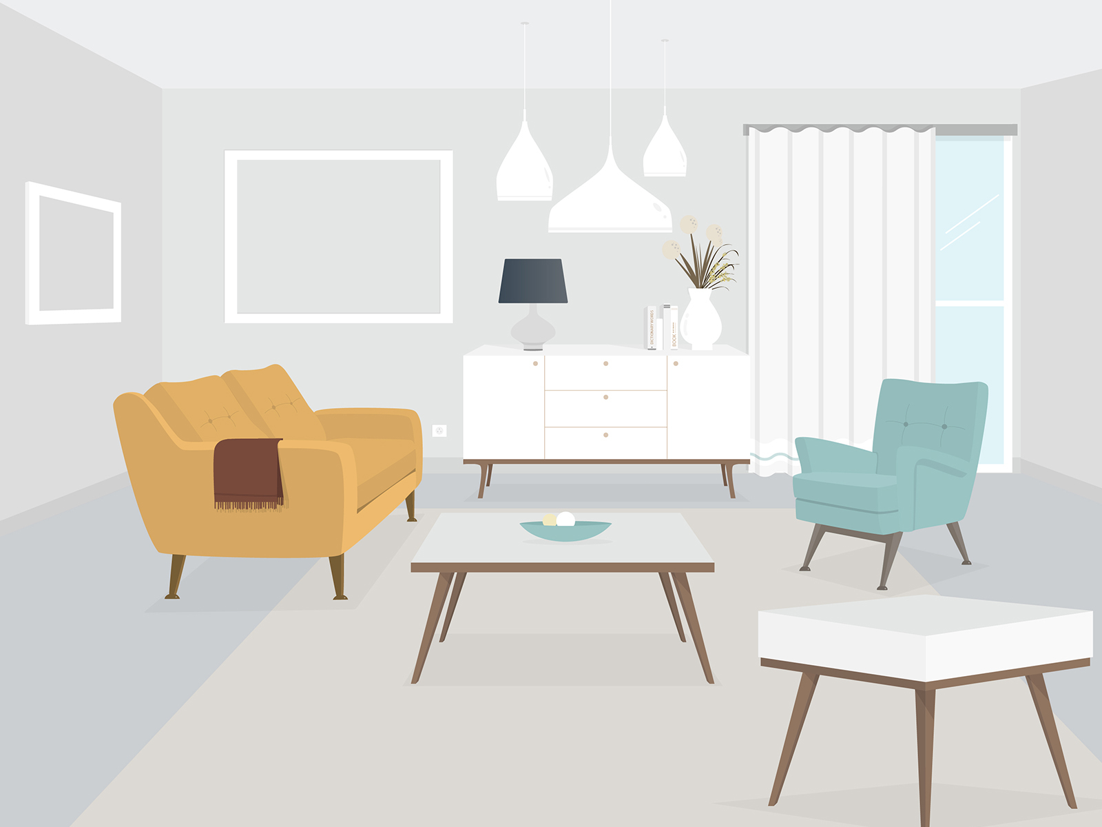 Living Room by parisa on Dribbble