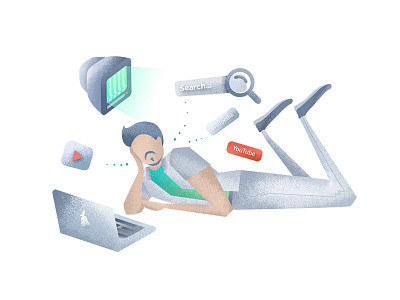 Youtuber channel character design icon illustration macbook search tv youtube youtubers