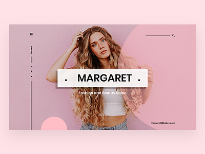 Banner for beauty salon app banner beauty salon fashion fashion design header infinity tool modern design pixflow title typography ui ux web web design website banner