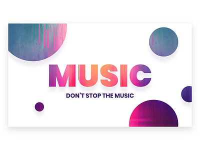 Music Banner app banner header infinity tool logo music music app title typography ui web design