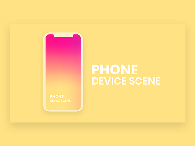 iPhone Device Design app apple device gradient ios ipad iphone mobile mockup modern design phone pixflow screen title ui ux