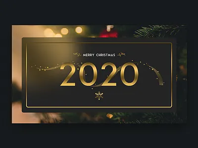 Merry Christmas 2020 banner christmas christmas flyer christmas party christmas tree golden greetingcard header logo merrychristmas modern design new year ribbon snowflake sparkle title typography xmas