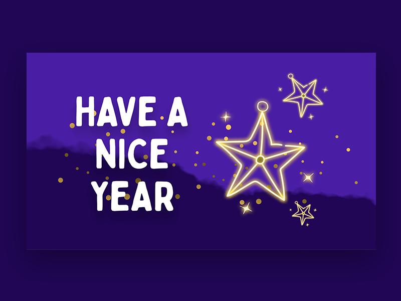 Have A Nice Year By Parisa On Dribbble