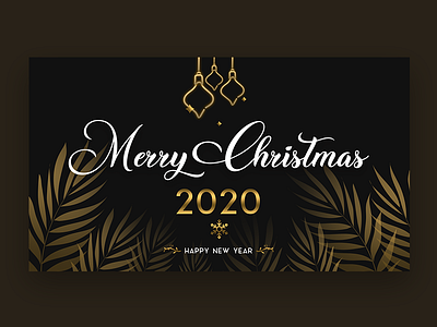 Merry Christmas 2020 banner christmas christmas card christmas party christmas tree happy new year header new year particles snowflake sparkles title typography xmas xmas party