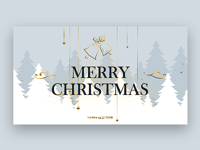 Merry Christmas 2020 2020 trend banner christmas christmas tree golden gradient header jingle bells logo merry xmas merrychristmas minimal mistletoe modern particles title trend typography xmas