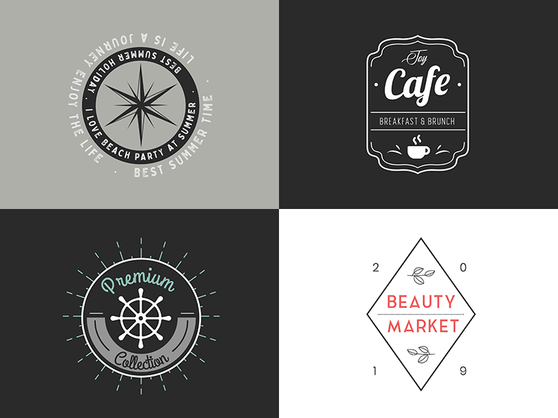 Vintage Badges by parisa on Dribbble