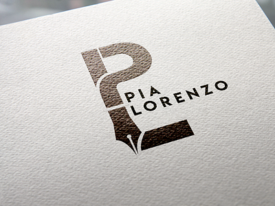 Pia Lorenzo Branding branding design flat logo logodesign logodesigner minimal