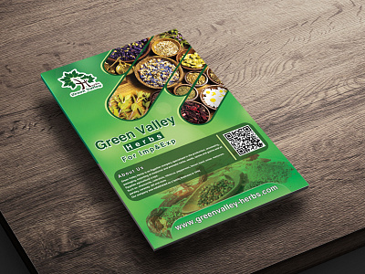 Green Valley Herbs Holder branding design export flyer graphic graphic design graphicdesign graphics green herb herbs holder import logo photoshop spice spices web website