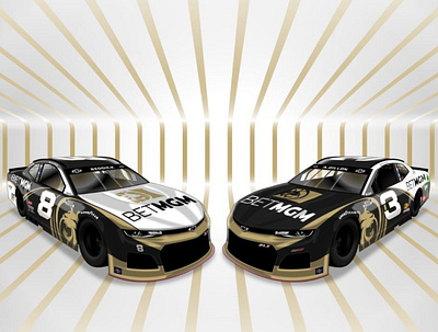 RCR BETMGM branding design illustration nascar vector