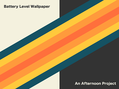 Battery Level Wallpaper Project adaptive wallpaper battery design ios wallpaper