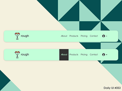 Daily UI #053 daily ui daily ui 053 dailyui dailyui053 dailyuichallenge headline nav headline navigation nav