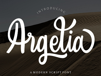 Argelia Script Typeface branding design handwritten illustration logotype modern script scripture typeface typography