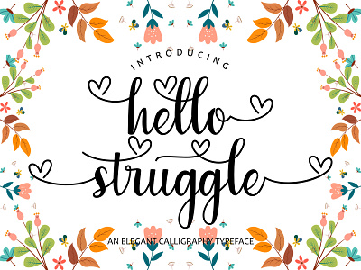 hello struggle typeface branding design handwritten hello illustration logotype script scripture struggle typography