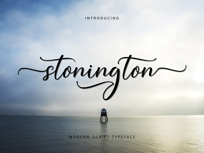 Stonington Typeface branding handmade handwritten illustration modern script scripture stonington typography