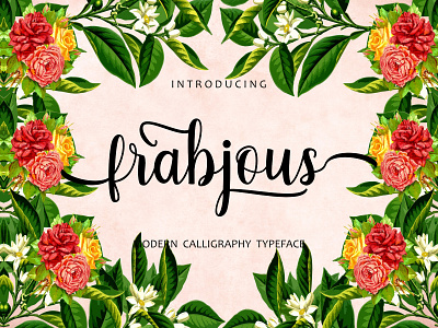 frabjous Typeface branding frabjous handmade handwritten handwritting illustration logotype scripture typeface typography