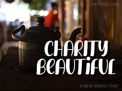 CHARITY BEAUTIFUL DISPLAY FONT beautiful branding handmade handwritten illustration script typeface typography