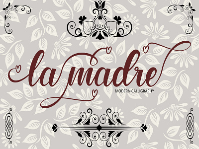 la madre typeface branding handmade handwritten illustration lamadre logotype script scripture typography