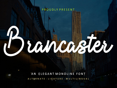 Brancaster Monoline Typeface brancaster branding europe handwritten illustration london stylish stylish font typeface typography