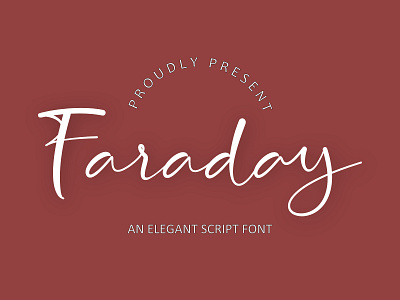 Faraday Typeface branding faraday font handwritten illustration logotype script simple simply typeface typography