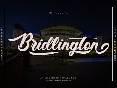 Bridlington Typeface branding bridlington england handwritten illustration logotype london script typeface typography