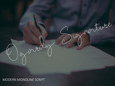 Ogardy Signature Typeface branding handmade handwritten illustration logotype script scripture typeface typography