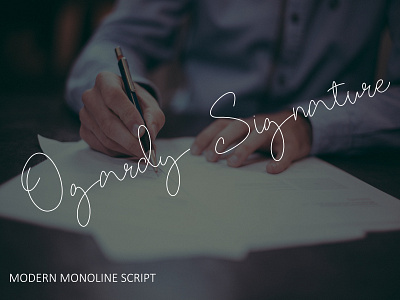 Ogardy Signature Typeface