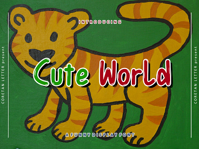 Cute World Display font