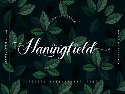 Haningfield Typeface branding design handmade handwritten handwritting haningfield illustration logotype script scripture typeface typography