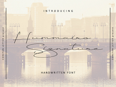 Hummairo Signature Typeface branding design handmade handwritten illustration logotype script scripture signature typeface typography