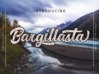 Bargillasta Typeface branding design handmade handwritten illustration logotype script scripture typeface typography