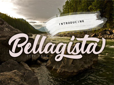 Bellagista Typeface branding design handwritten illustration logo logotype script typeface typography ui