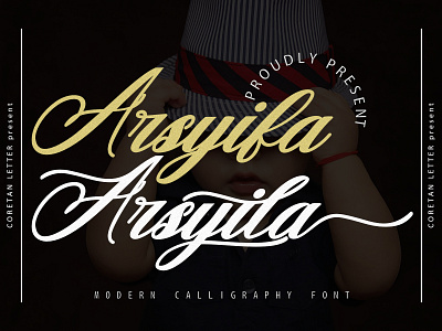 Arsyifa Arsyila Font branding design handwritten illustration logotype script typeface typography