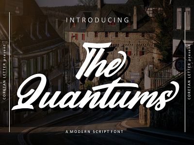 The Quantums Font animation branding graphic design handwritten illustration logotype typography