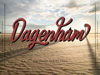 Dagenham Font branding design handwritten illustration logo logotype script typeface typography