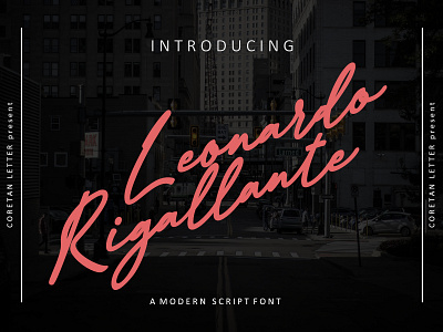 Leonardo Rigallante Font branding design handwritten illustration logo logotype script typeface typography