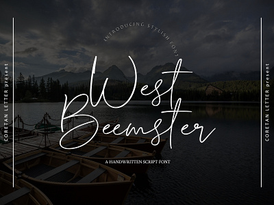 West Beemster Font branding handwritten illustration logotype script typography