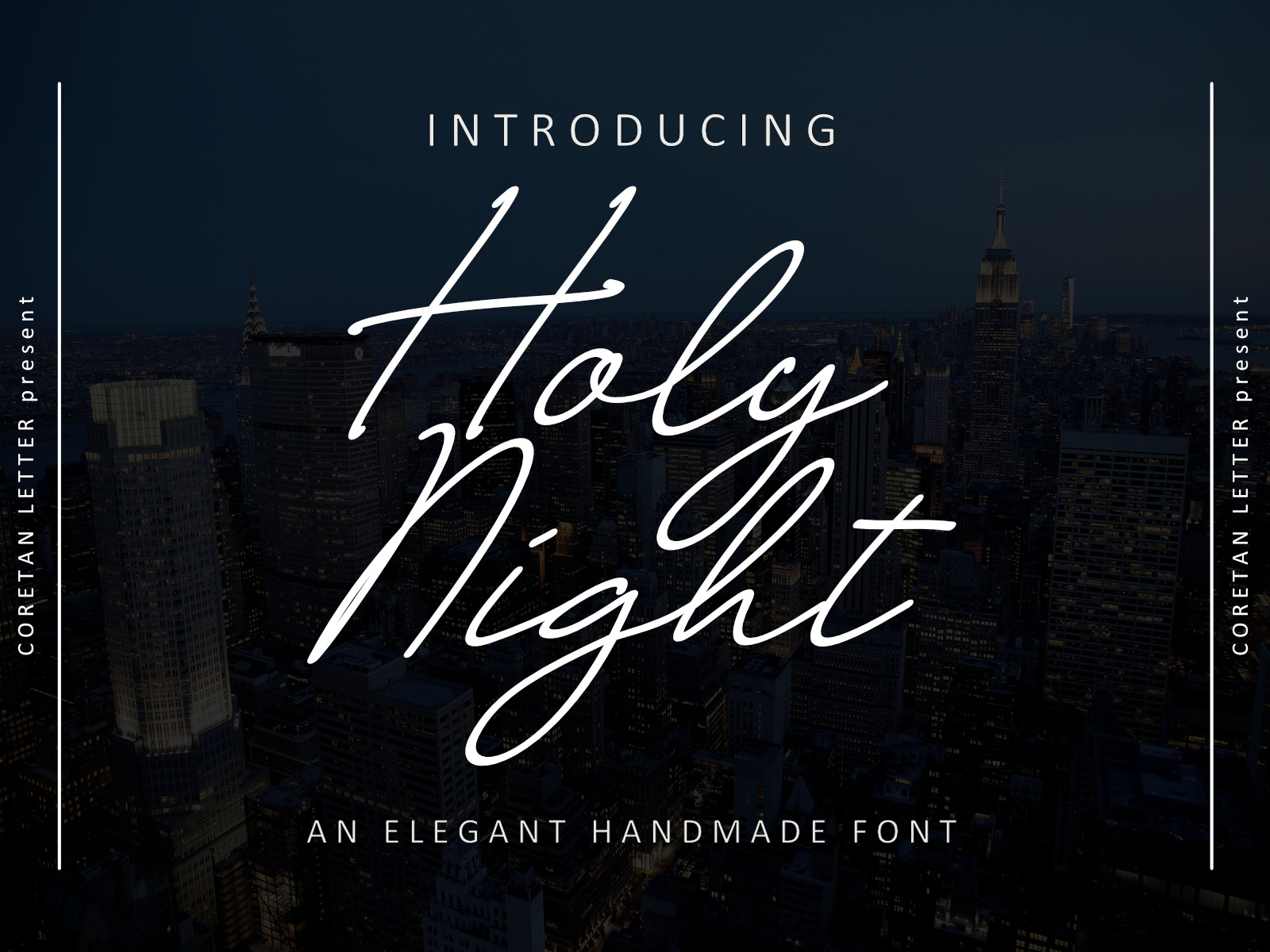 Holy Night Font by Coretan Letter on Dribbble