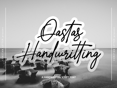 Qastas Font branding handwritten illustration logotype script typeface typography