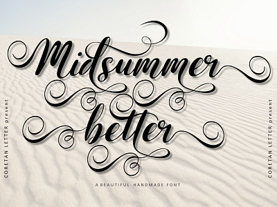 Midsummer Better Font branding design handwritten illustration logo logotype script typeface typography ui