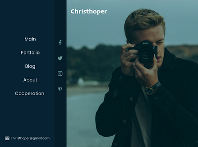 Web UI for Photographer uiux webui webuiuxdesign