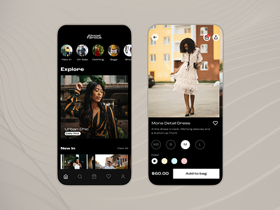 Almost Famous- E-commerce Fashion App Concept app concept app design concept design dark mode e commerce fashion ios mobile app ui user interface ux