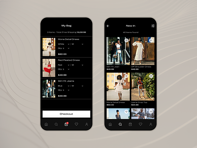 Almost Famous- E-commerce Fashion App Concept app concept app design concept design dark mode e commerce fashion fashion app ios ui user interface ux