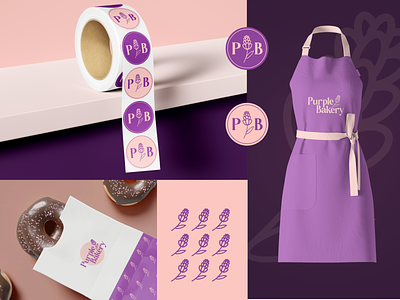 Purple Bakery- Rebrand bakery brand brand identity branding logo modern purple rebrand
