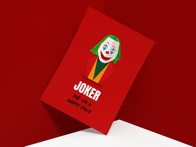 Joker adobe design flat flatdesign illustration illustrator joker joker movie minimal poster art poster design