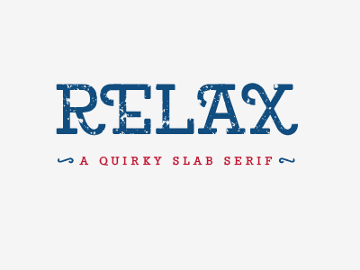 Typeface in progress font relax type typography