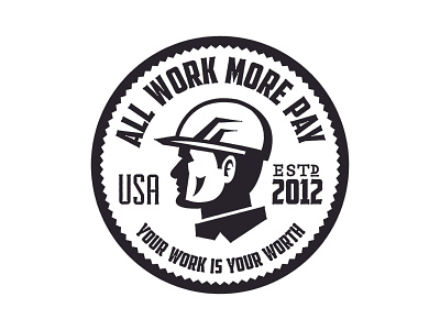 Respect the Working Man coin construction face fairview hard hat logo work